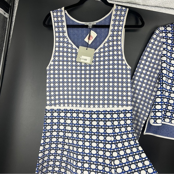 MATCHING SET - Zac Posen Knit Printed Jacket and Dress Set - Picture 10 of 17